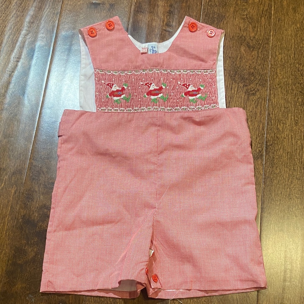 Orient Express Red Jon Jon Shortall Christmas Santa size 1 baby